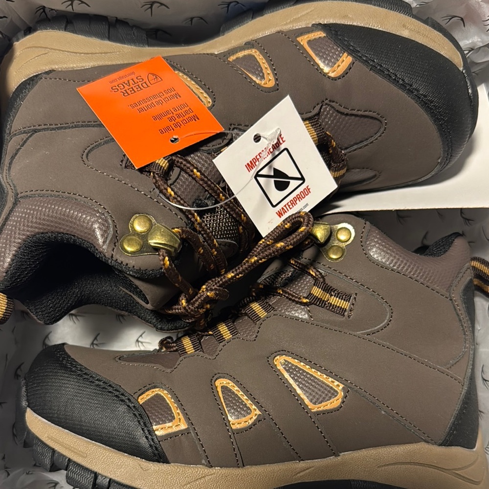 DREW Brown and Black Outdoor Boots with Ankle Support